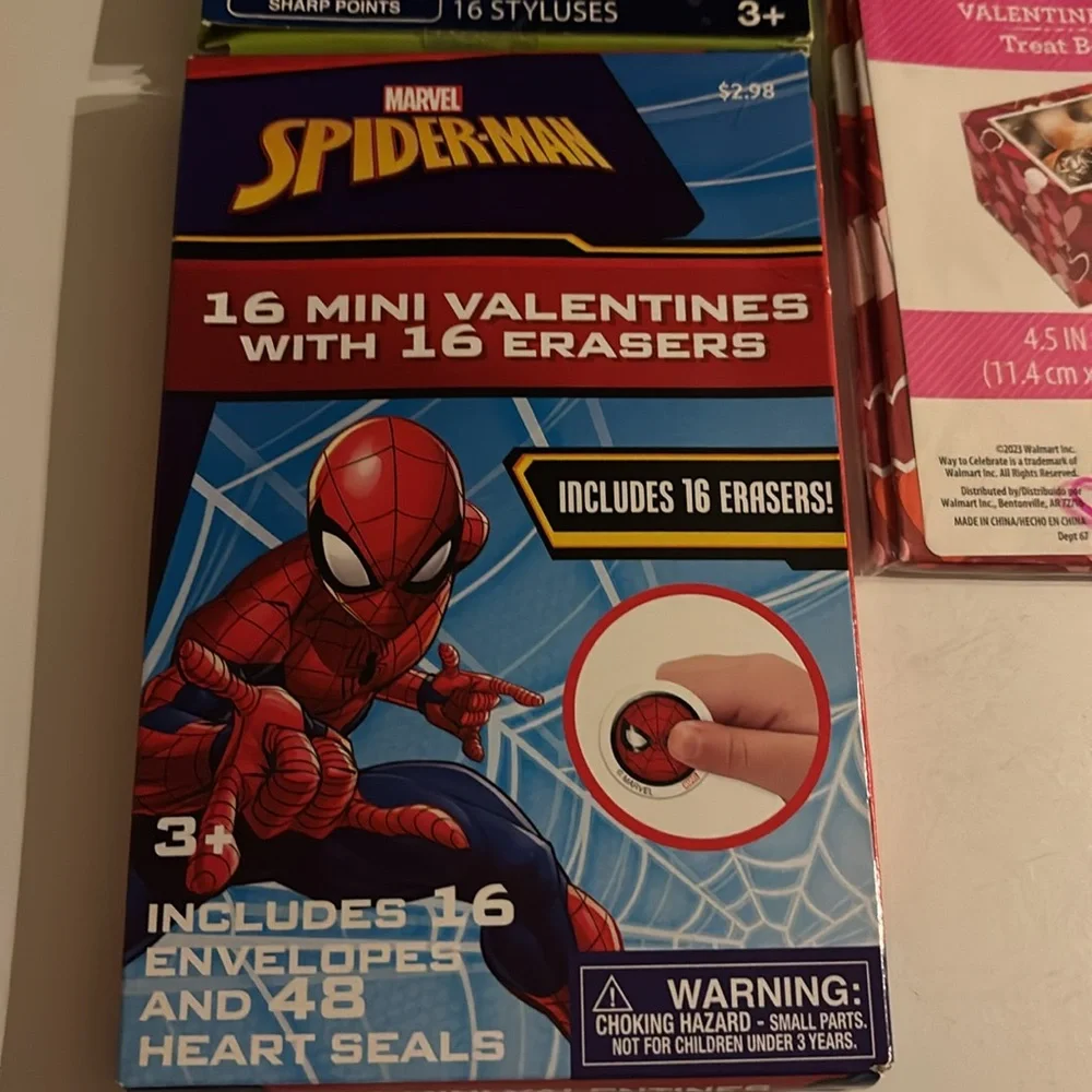NWT Marvel Spider-Man & Etch Underwater Valentine’s, Valentine’s Day Treat Boxes